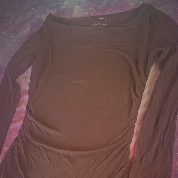 Nice long sleeve Black Top by INC - Picture 2 of 6